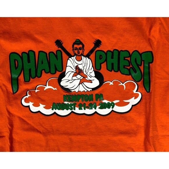 Vintage 2009 Phan Phest Festival Buddha Peace Patrol T-Shirt Size XXL - Picture 4 of 4